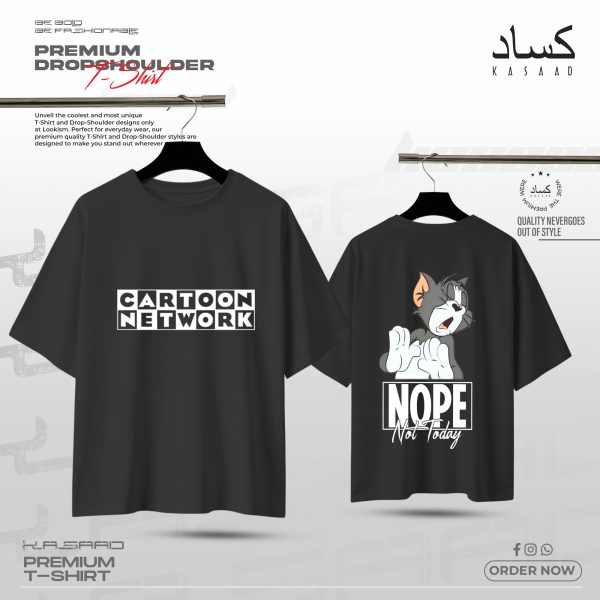 Cartoon Network & Tom "Nope, Not Today" Nostalgic Streetwear