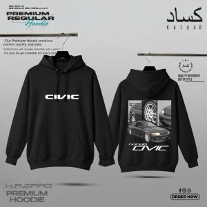 Honda Civic 'Golden Era' Premium Hoodie – JDM Streetwear Tribute Edition