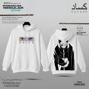Obito Uchiha 'Dual Eyes'Tobi Akatsuki & Rinnegan Premium Hoodie